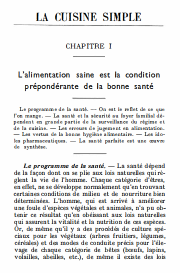 La cuisine simple