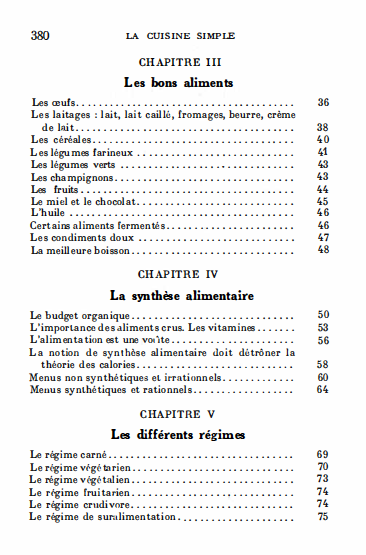 La cuisine simple