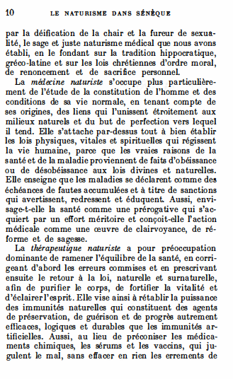 Le naturisme dans Sénèque