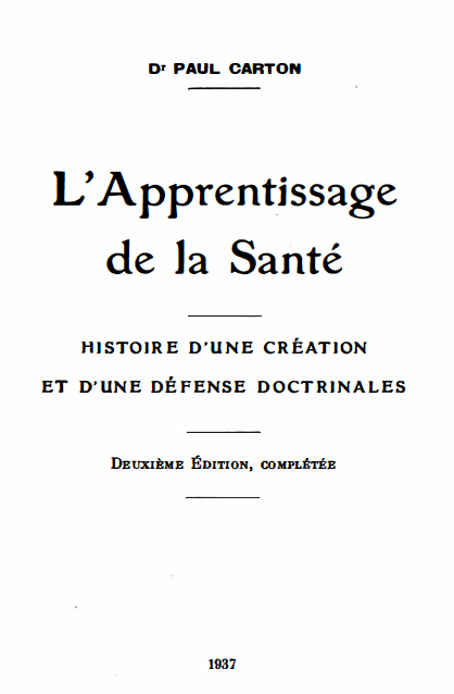 L'apprentissage de la santé