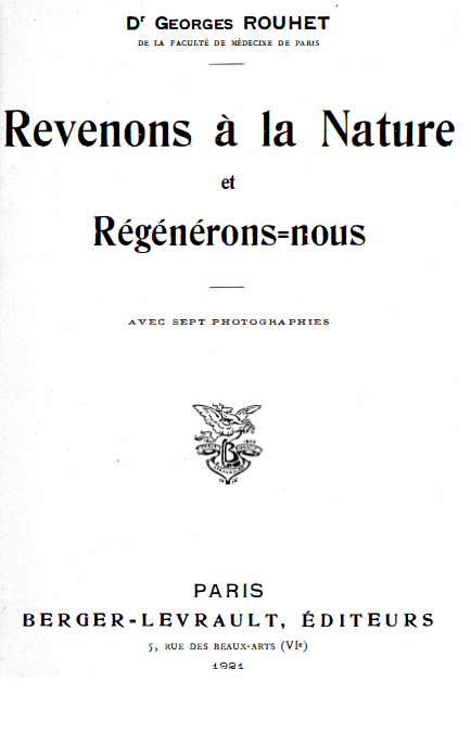 Revenons à la nature et régénérons-nous