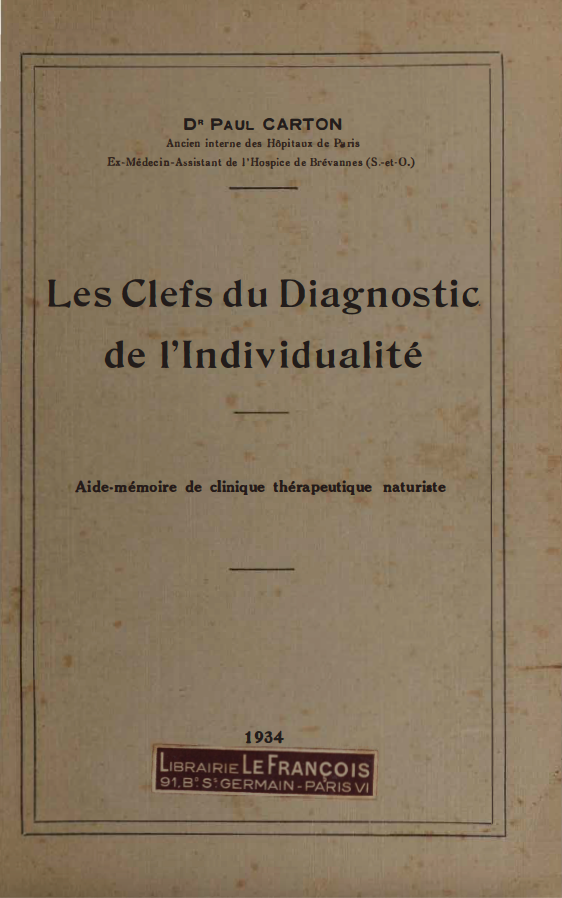 Les clefs du diagnostic de l'individualité